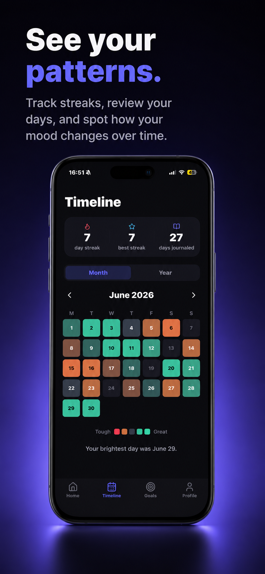 Vojo app screen